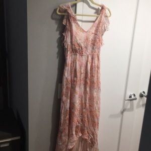 Anthropologie high low dress, floral